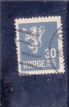 Stamps : Europe : Norway :  leon rampante
