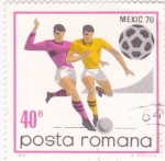 Sellos de Europa - Rumania -  MUNDIAL MEXICO 70