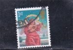 Stamps United Kingdom -  angel músico