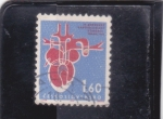 Stamps Czechoslovakia -  congreso de cardiología Praga