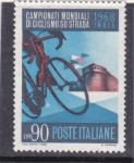 sello : Europa : Italia : Campeonato Mundial de ciclismo- Imola