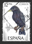 Stamps Spain -  Edf 2822 - Estornino Negro