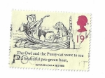Stamps : Europe : United_Kingdom :  Poesías absurdas de Edward Lear
