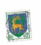 Stamps France -  Escudo de armas de Guéret