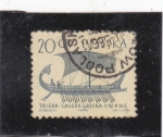 Stamps Poland -  galera griega