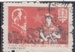 Stamps Vietnam -  Perfil de Ho Chi Minh y el policía