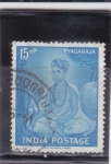 Sellos de Asia - India -  114º aniversario de la muerte de Tyagaraja (1767-1847)