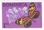 Stamps America - Dominica -  Mariposa