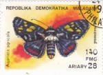 Sellos del Mundo : Africa : Madagascar : Mariposa