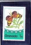 Stamps America - Grenada -  Mariposa