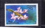 Stamps Asia - Bhutan -  FLORES-