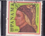 Stamps : America : Panama :  Dante Alighieri-  poeta y escritor italiano