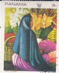 Sellos de America - Panam -  PINTURA-Miguel Covarrubias: Vendedora de flores