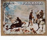 Stamps America - Peru -  PINTURA- cacería