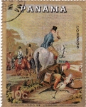 Stamps America - Panama -  PINTURA- cacería