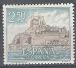 Stamps Spain -  1813 Castillos de España.Peñíscola, Castellón.