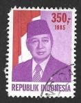Sellos de Asia - Indonesia -  1267 - Haji Mohammad Soeharto o Suharto 