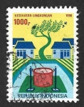 Stamps Asia - Indonesia -  1447 - Medio Ambiente