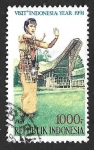 Sellos de Asia - Indonesia -  1456 - Año del Turismo Indonesio