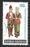 Stamps Asia - Indonesia -  1466 - Traje de Boda Regional