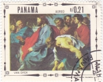 Stamps : America : Panama :  PINTURA-La entrada de Cristo en Jerusalén, de Anthonis van Dyck