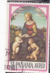 Stamps Panama -  PINTURA-El bello jardinero, Raffaello Santi (1483-1520)