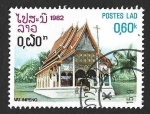 Stamps Asia - Laos -  400 - Pagoda de Vat Inpeng