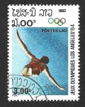 Stamps : Asia : Laos :  432 - JJOO Los Ángeles´84