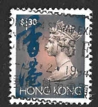 Stamps Asia - Hong Kong -  639 - Isabel II