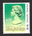 Stamps Hong Kong -  491 - Isabel II