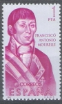 Stamps Spain -  Forjadores de America. Francisco Antonio Mourelle.