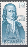 Stamps Spain -  Forjadores de America. Esteban Jose Martínez.