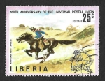 Sellos de Africa - Liberia -  668 - Centenario de la Unión Postal Universal. UPU