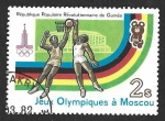  de Africa - Guinea -  818 - JJOO Moscú 1980