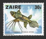 Stamps Africa - Democratic Republic of the Congo -  862 - Pez Mariposa