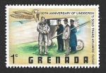 Stamps : America : Grenada :  835 - L Aniversario del Vuelo Transatlántico de Lindbergh
