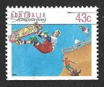 Stamps Australia -  1186a - Skating