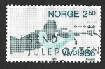 Stamps Norway -  873 - Campeonato Mundial de Biatlón