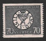 Sellos de Europa - Suecia -  777 - Escudo Banco Nacional