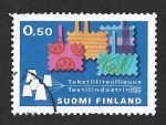 Stamps : Europe : Finland :  491 - Industria Textil