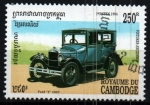 Sellos del Mundo : Asia : Camboya : Autos antiguos
