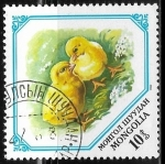 Stamps Asia - Mongolia -  Aves - Gallus gallus domesticus