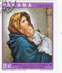 Stamps : America : Panama :  PINTURA-Primera visita del Papa Pablo VI a América Latina