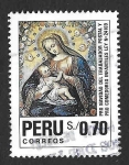 Stamps America - Peru -  1011 - Pro Navidad del Trabajador Postal y Comedores Infantiles
