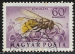Stamps : Europe : Hungary :  Insectos - Abejas