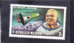 Sellos del Mundo : Asia : Maldivas : ASTRONAUTA- John Glenn