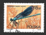 Stamps Poland -  2843 - Libélula Azul