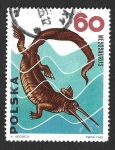 Stamps Poland -  1310 - Mesosaurio
