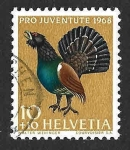 Stamps Switzerland -  B378 - Urogallo