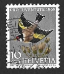 Stamps Europe - Switzerland -  B386 - Cardelina